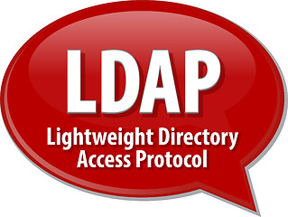 Image showing LDAP acronym definition speech bubble illustration