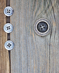 Image showing four vintage button