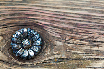 Image showing vintage button flower