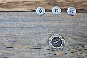 Image showing vintage classic buttons