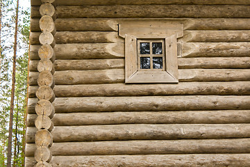 Image showing Retro log house