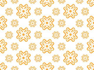 Image showing Vector seamless wallpaper with floral pattern