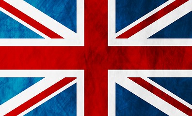 Image showing United Kingdom of Great Britain grunge flag