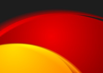 Image showing Bright wavy abstract background. German colors