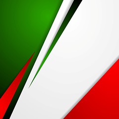 Image showing Corporate bright abstract background. Italian colors