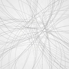 Image showing Abstract grey lines vector background