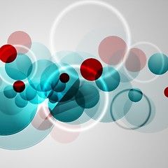 Image showing Bright circles geometric background