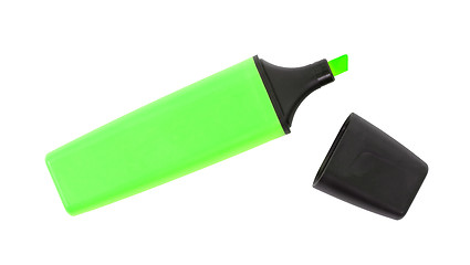 Image showing Green highlighter isolated