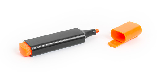 Image showing Orange highlighter isolated