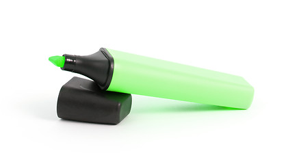 Image showing Green highlighter isolated