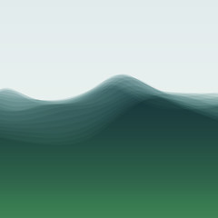 Image showing Water Wave. Vector Illustration For Your Design. 