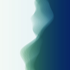 Image showing Abstract Background With Curves Lines. Vector Silhouettes Backgr