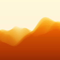 Image showing Mountain Landscape. Vector Silhouettes Of Mountains Backgrounds.