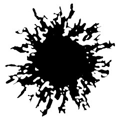 Image showing Vector Ink Blotch. Design Element. 