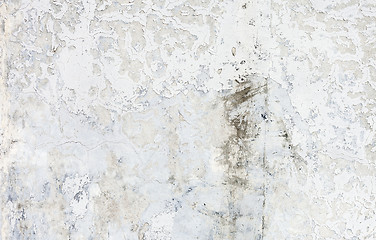 Image showing Grungy White Concrete Wall Background