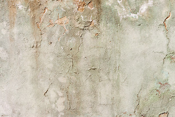 Image showing Grungy White Concrete Wall Background