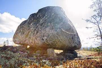 Image showing seita stone  in the polar North close up