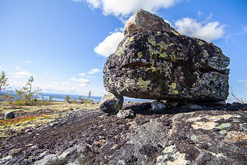 Image showing seita stone  in the polar North close up