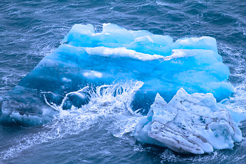 Image showing Arctic iceberg. ice stock. area Novaya Zemlya