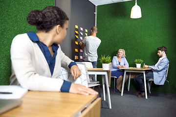 Image showing Businesspeople At Office Lobby