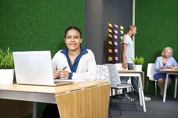 Image showing Confident Businesswoman At Office Lobby