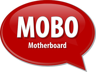 Image showing MOBO acronym definition speech bubble illustration