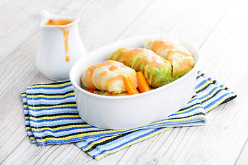 Image showing stuffed cabbage roll
