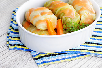 Image showing stuffed cabbage roll