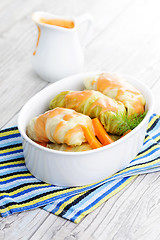 Image showing stuffed cabbage roll