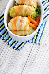 Image showing stuffed cabbage roll