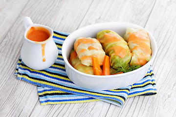 Image showing stuffed cabbage roll