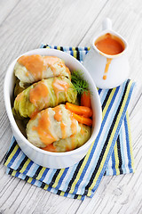 Image showing stuffed cabbage roll