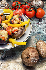 Image showing stuffed mushrooms