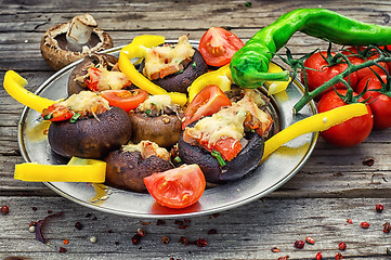 Image showing stuffed mushrooms