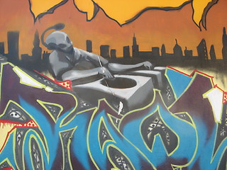 Image showing Graffiti - the dj