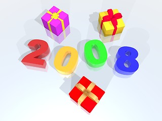 Image showing new year 2008