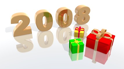 Image showing new year 2008