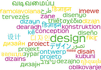 Image showing Design multilanguage wordcloud background concept