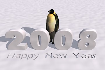 Image showing Happy New Year 2008