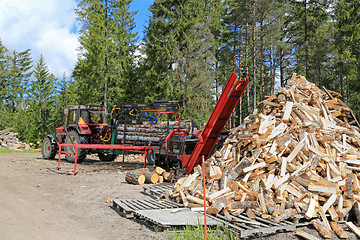 Image showing Palax Firewood Processor Powered by Tractor