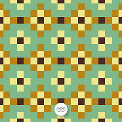 Image showing Seamless geometric background. Mosaic. 