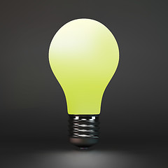 Image showing Lightbulb idea symbol. 3d vector illustration. 