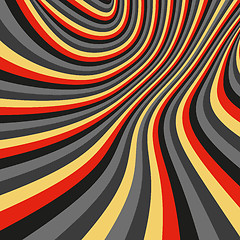 Image showing Pattern with optical illusion. Abstract background. Optical art.