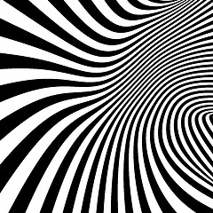 Image showing Abstract swirl background. Pattern with optical illusion. 