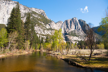 Image showing Waterfall in Yosemite park