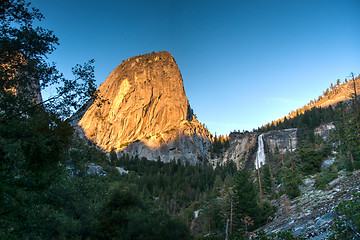 Image showing Sunset in Yosemite park