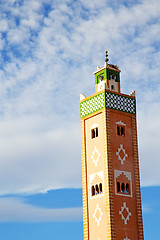 Image showing  muslim   in   mosque  the   morocco  africa  minaret religion  