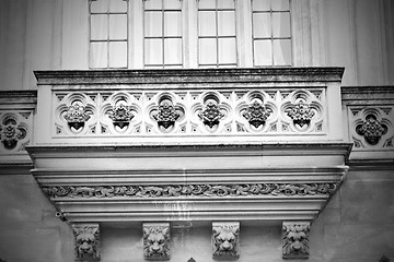 Image showing old in london  historical    parliament glass  window    structu