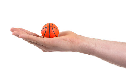 Image showing Small toy basketball ball