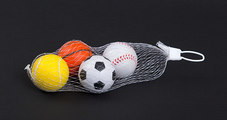 Image showing Small toy balls